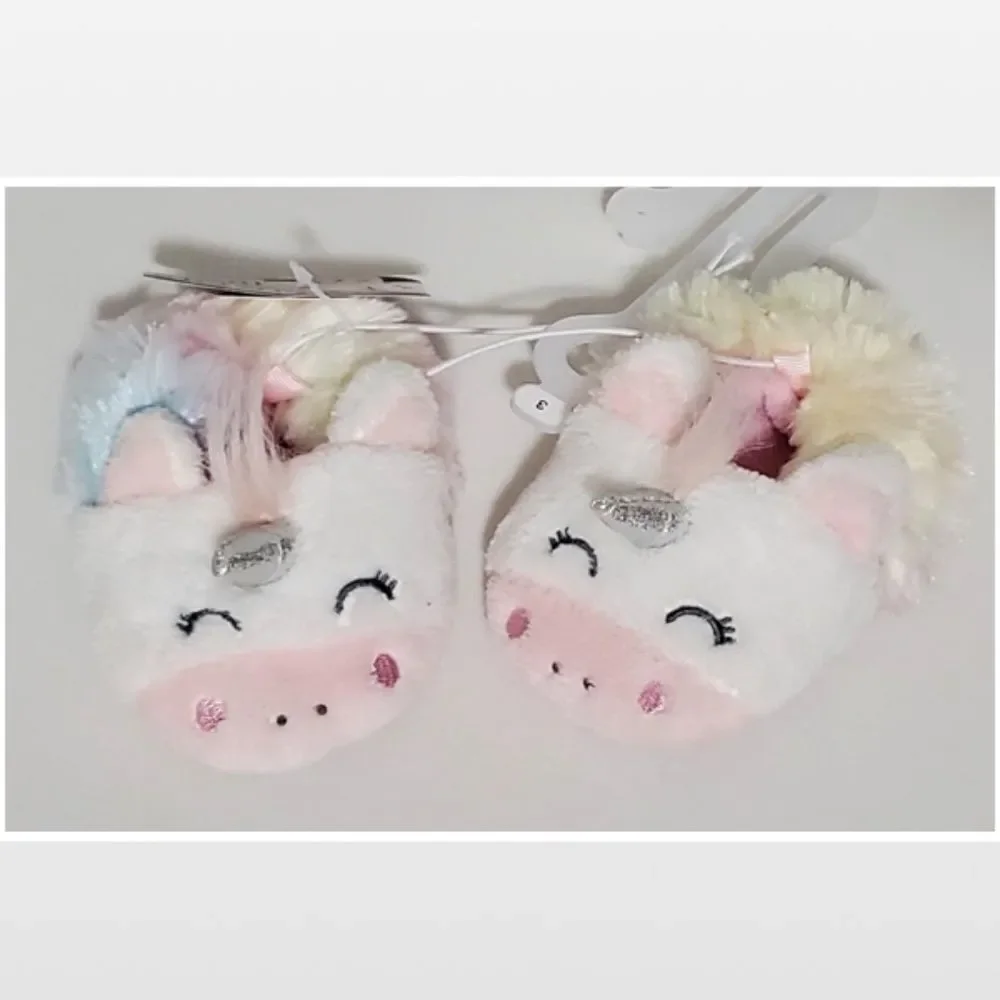 New Sleepy Time Slippers Kid Baby Unicorn Shoes NWT